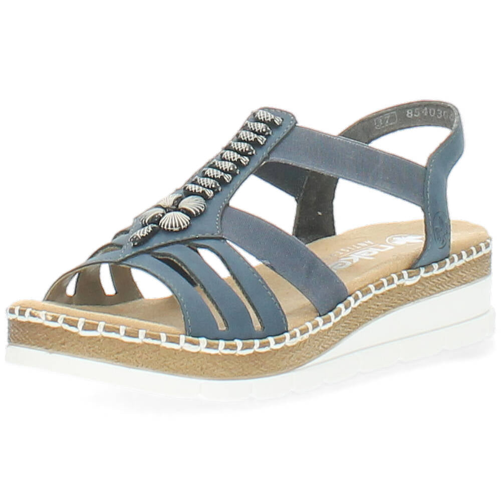 blauwe sandaal