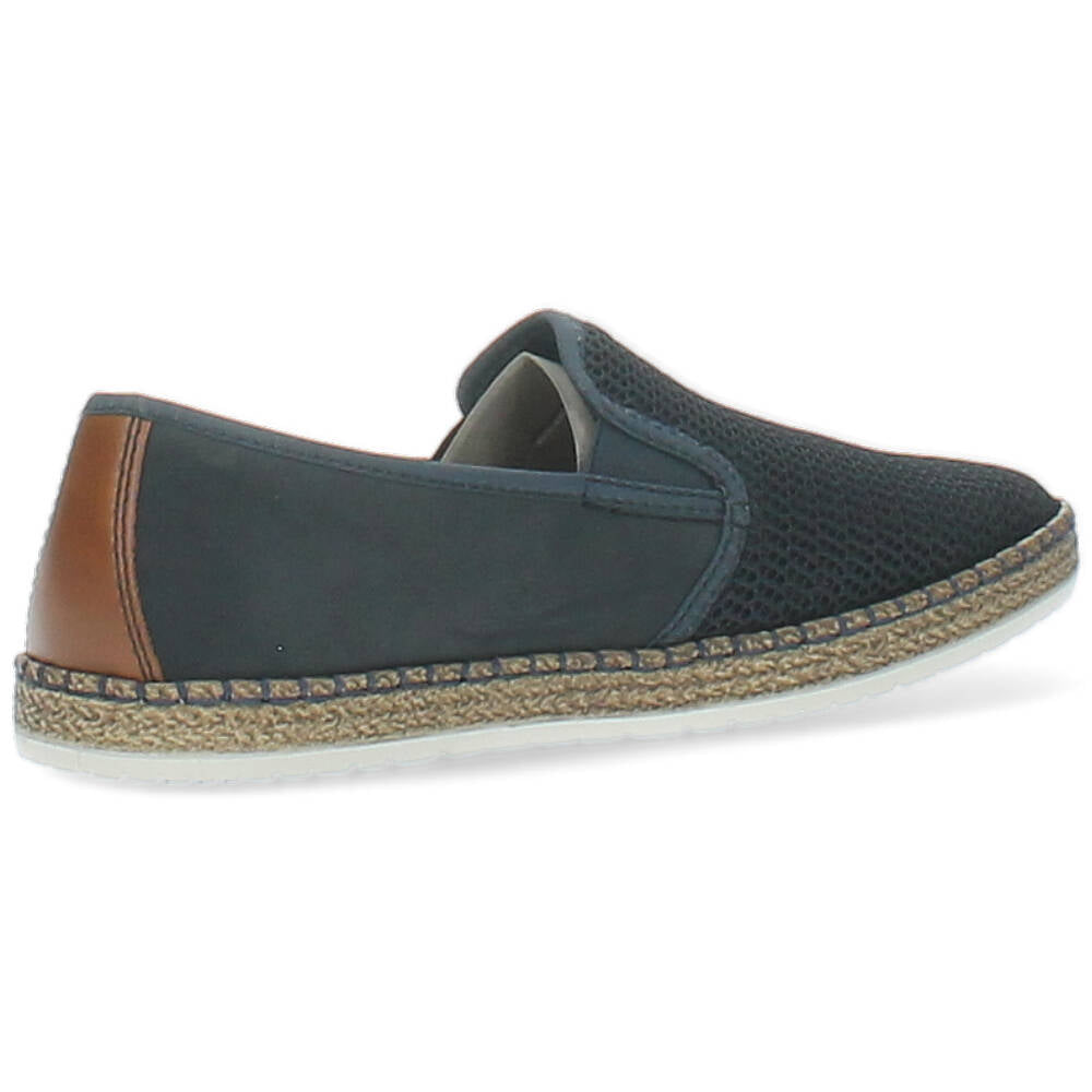 blauwe mocassin