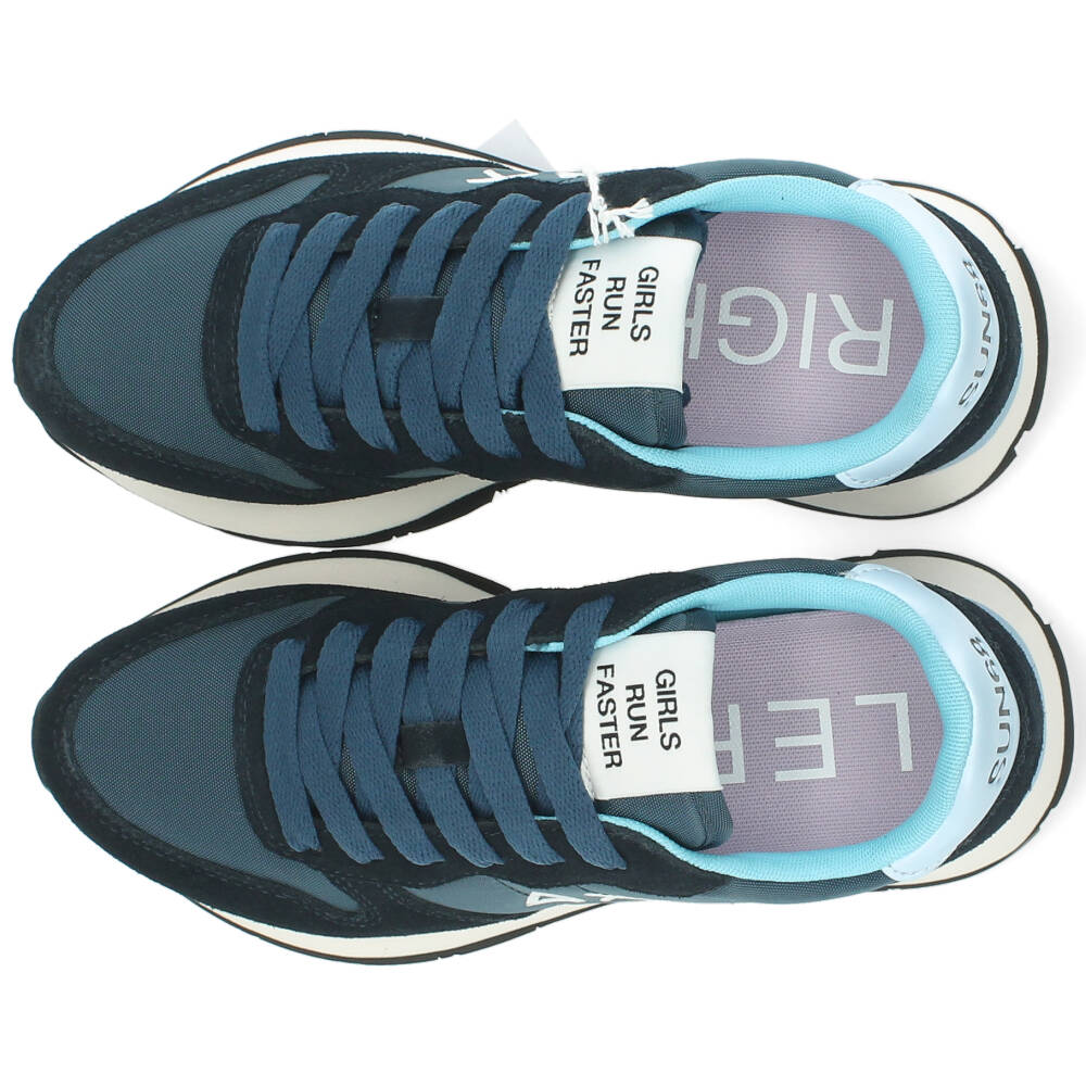 blauwe sneaker