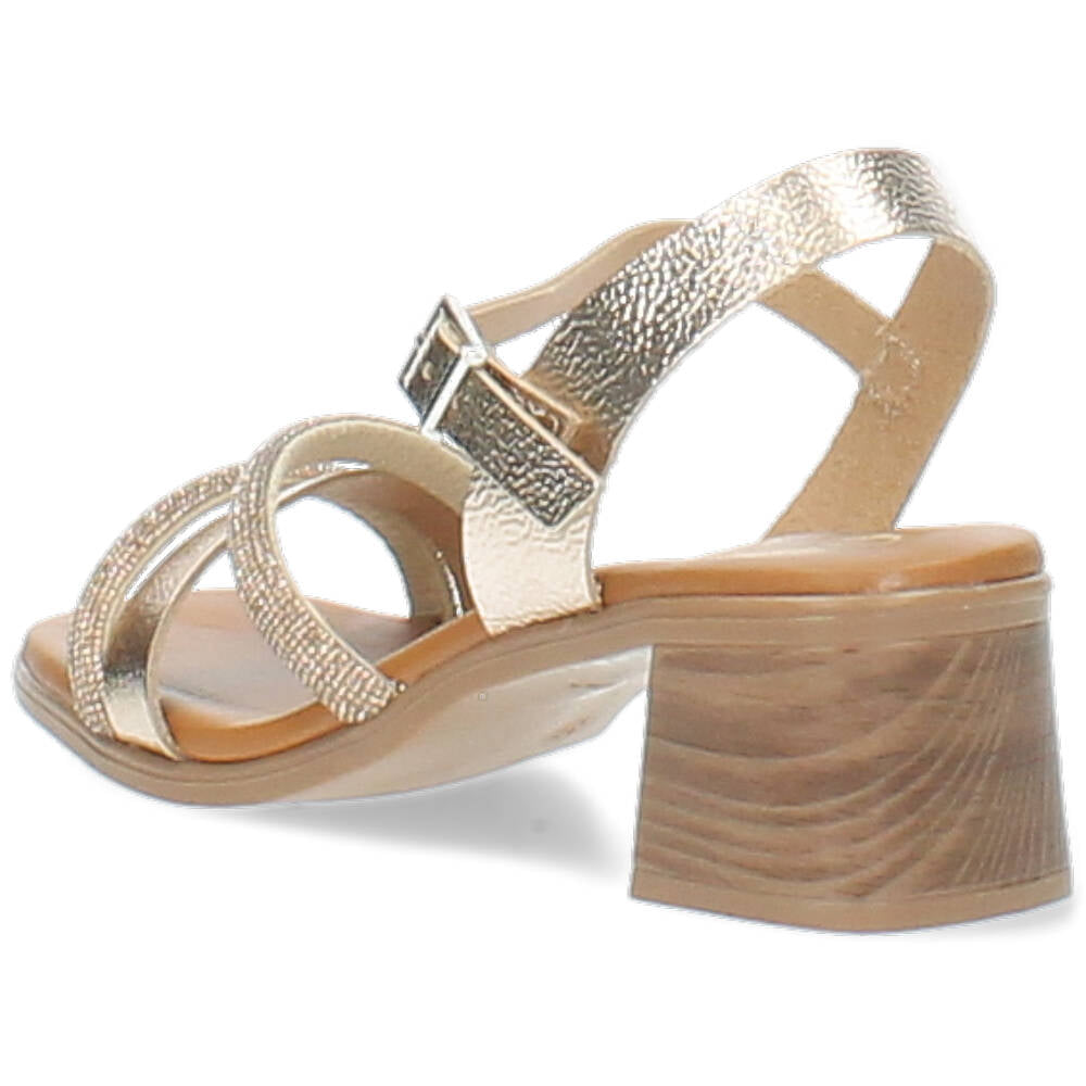 champagnekleurige sandaal