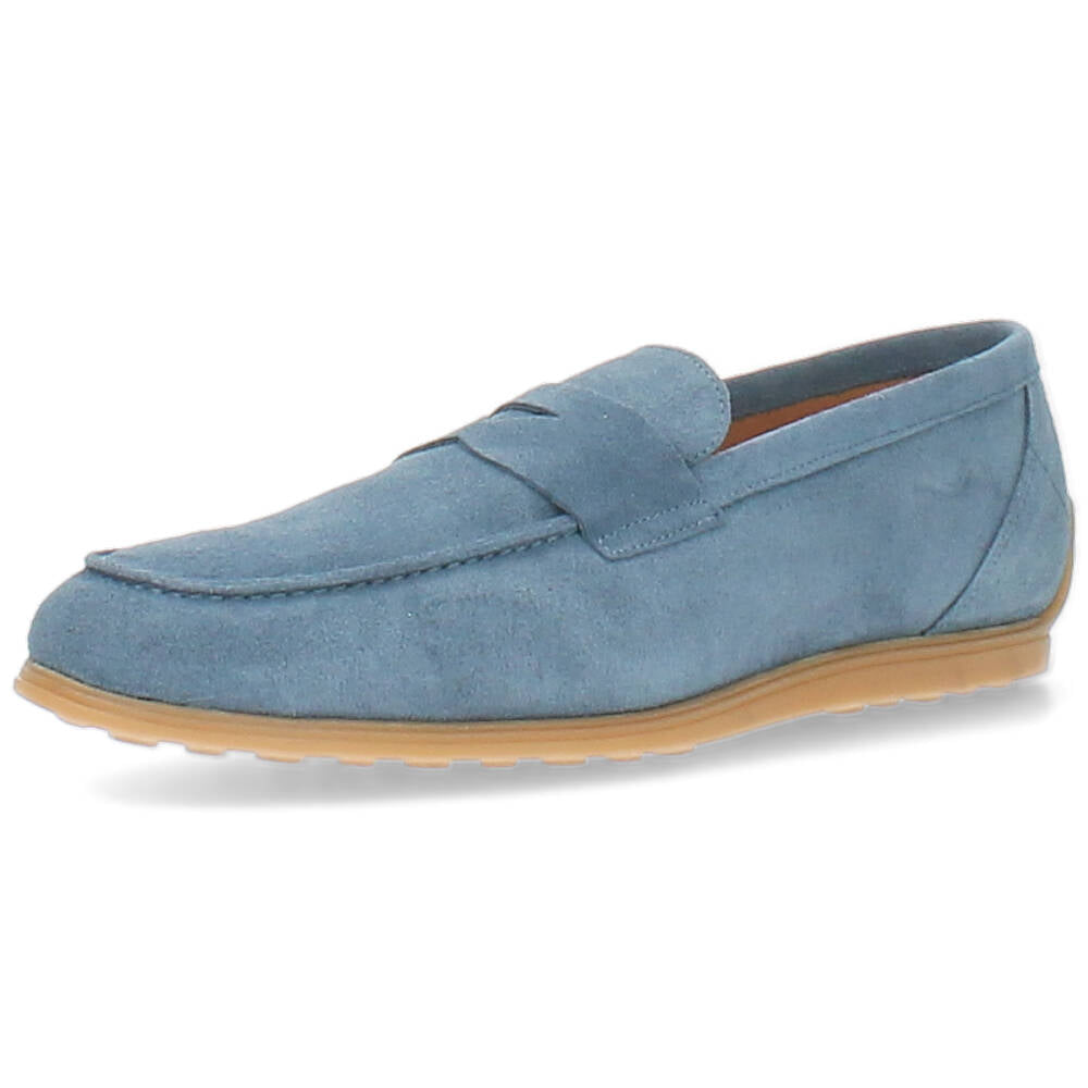 blauwe mocassin