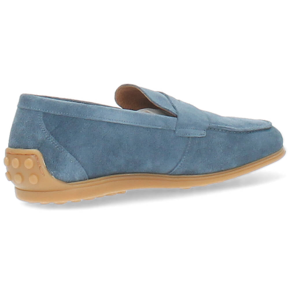 blauwe mocassin