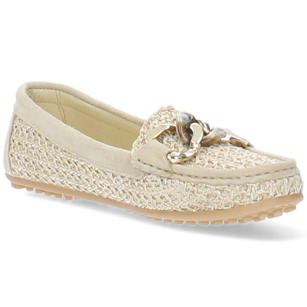 beige mocassin