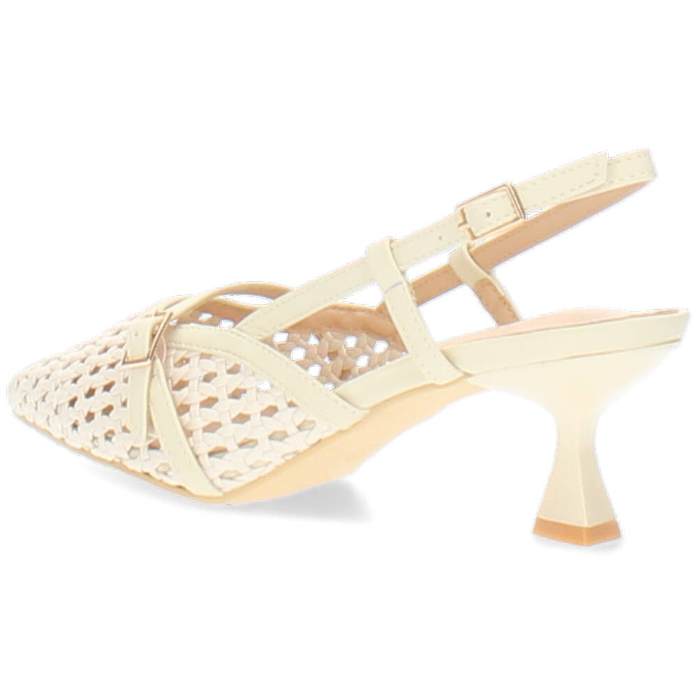 beige slingback
