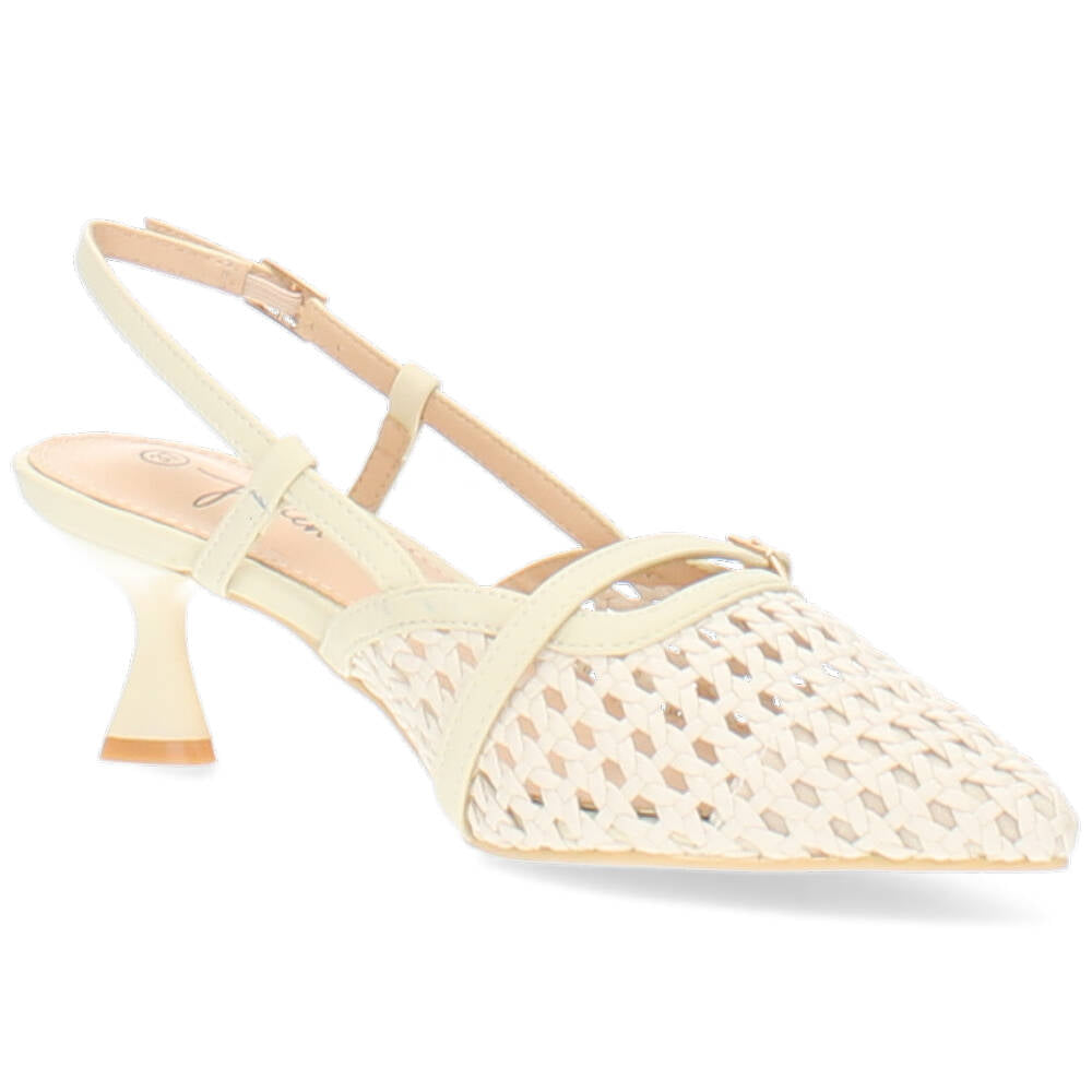 beige slingback