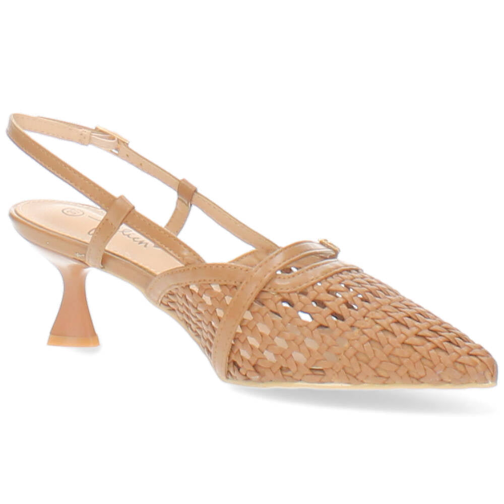 cognac slingback