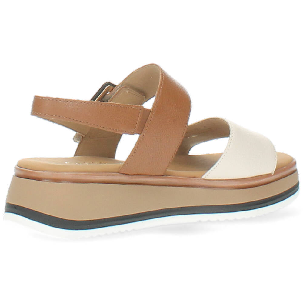 beige/cognac sandaal
