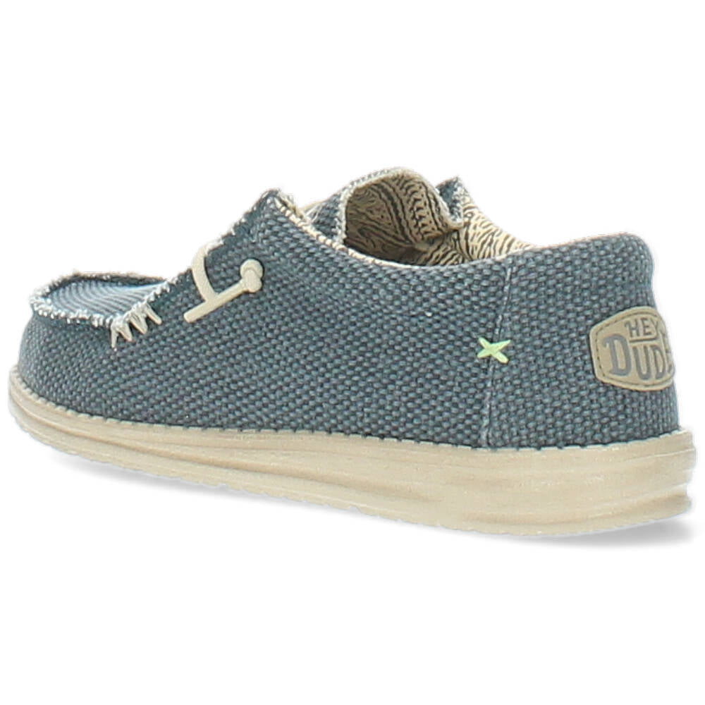blauwe sneaker