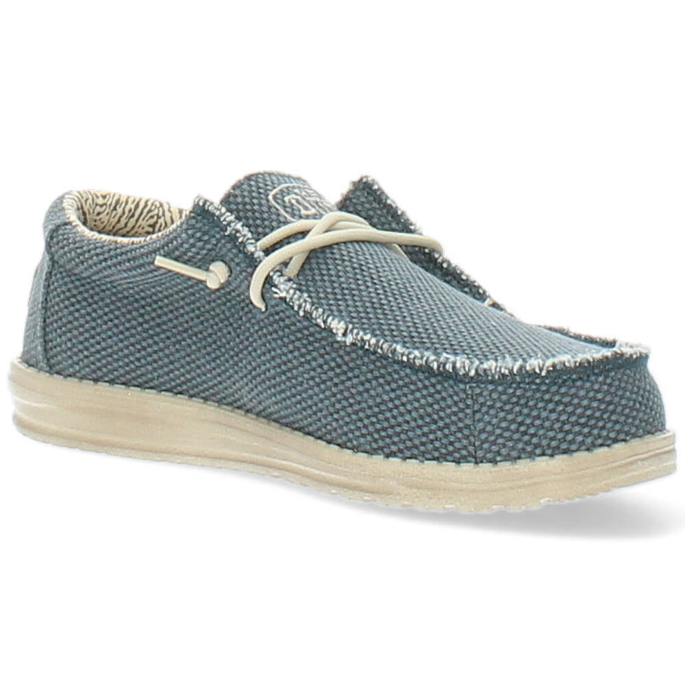 blauwe sneaker