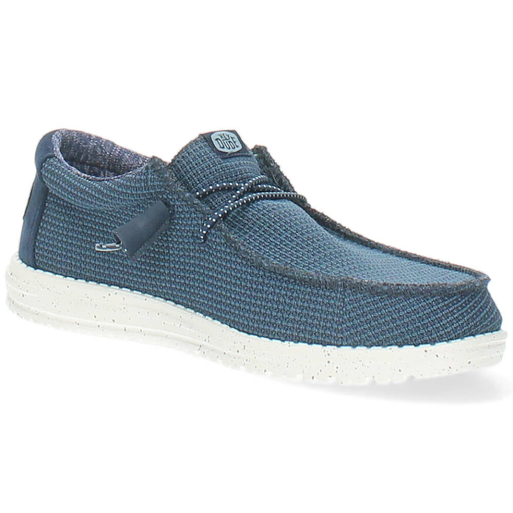 blauwe sneaker