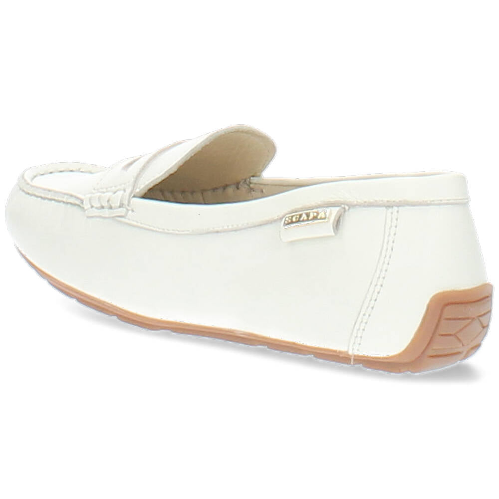 witte mocassin