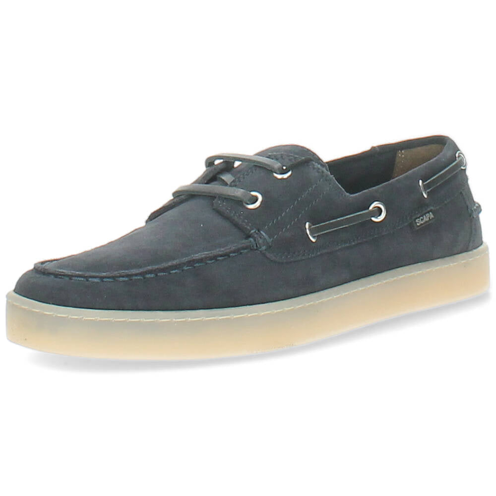 blauwe bootschoen