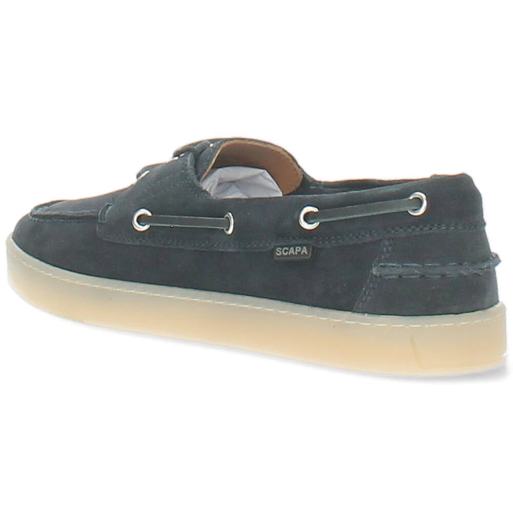 blauwe bootschoen