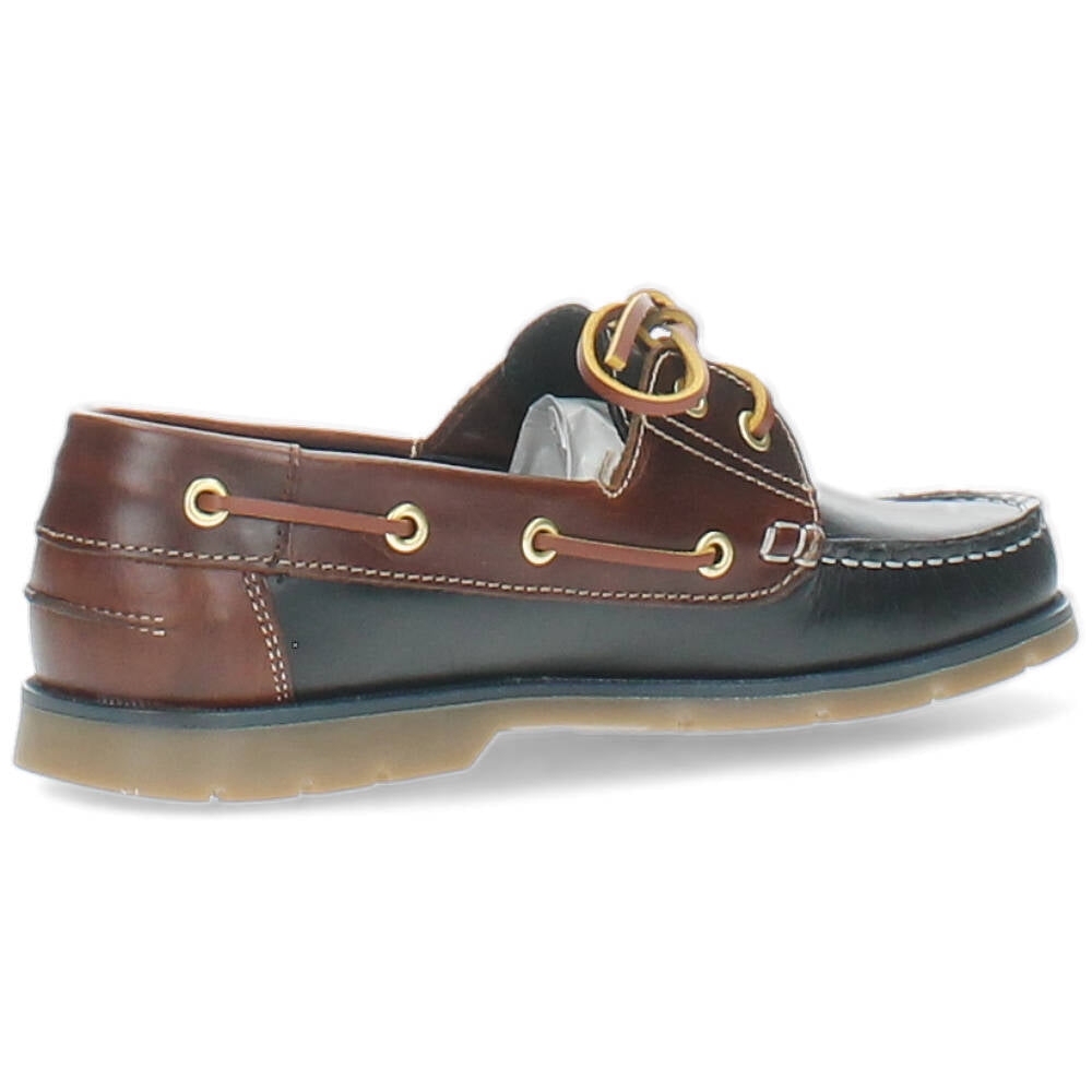 blauwe bootschoen