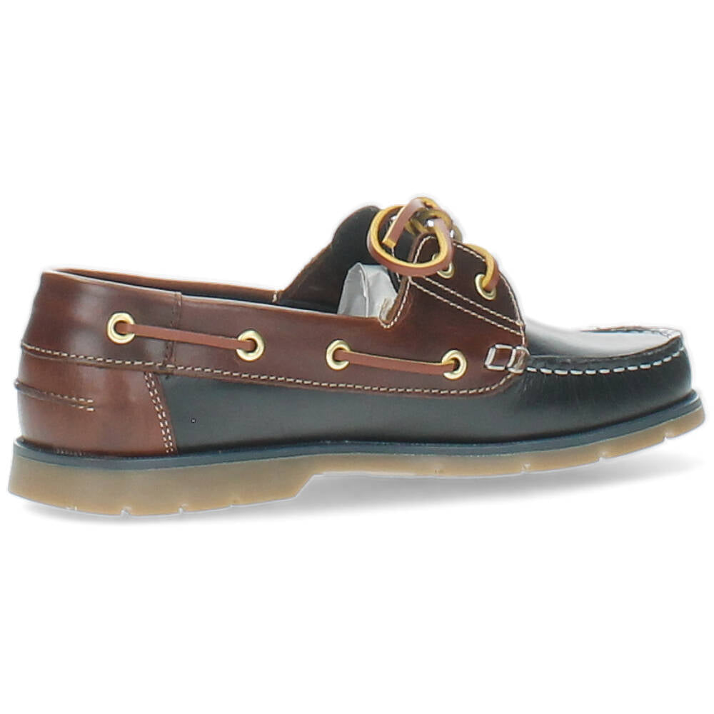 blauwe bootschoen