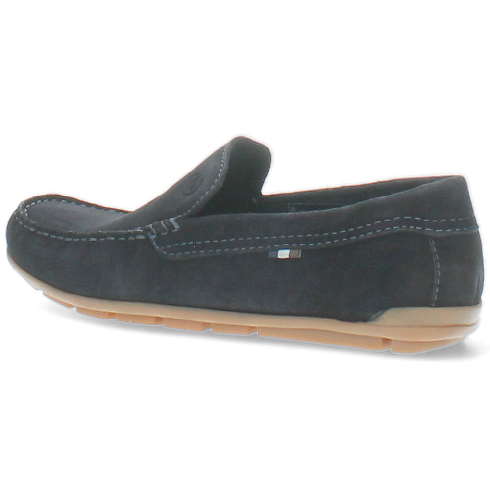 blauwe mocassin