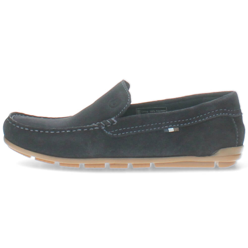 blauwe mocassin