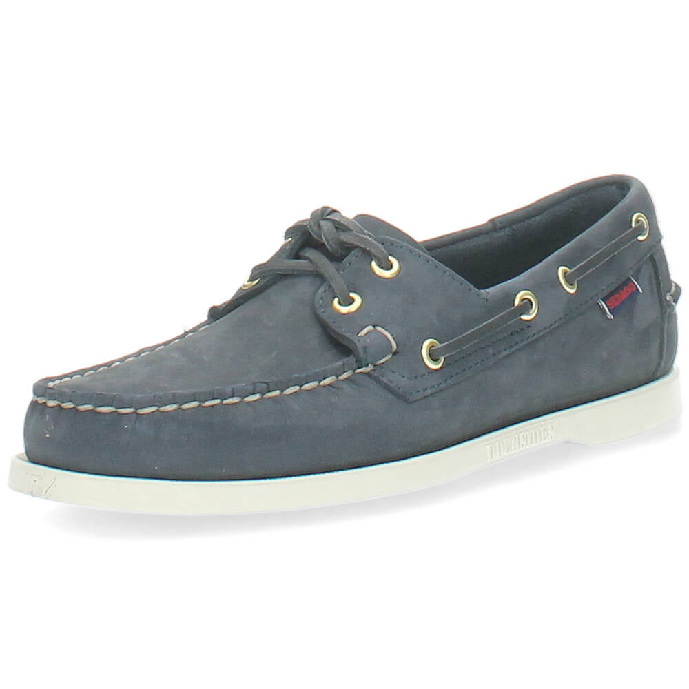 blauwe bootschoen