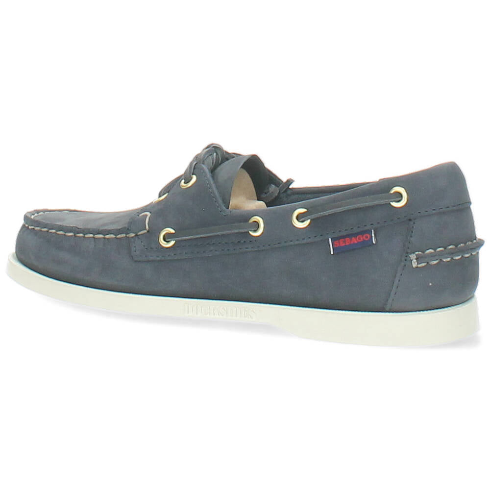 blauwe bootschoen