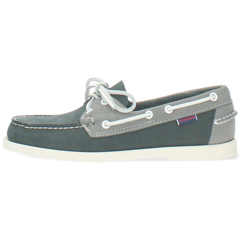 blauwe bootschoen