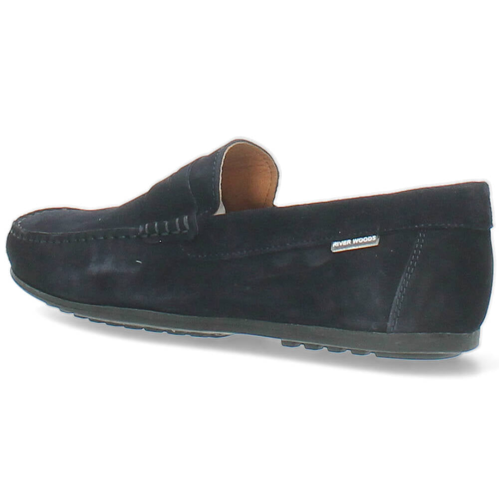 donkerblauwe mocassin