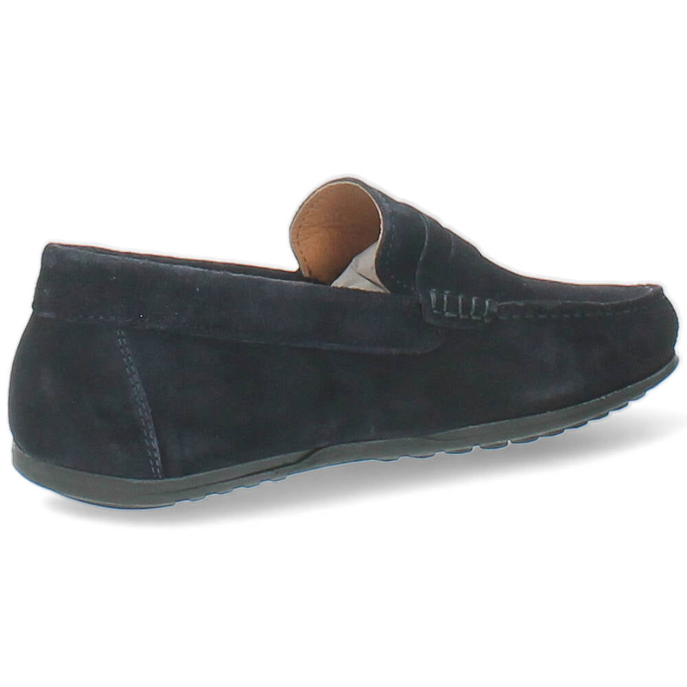 donkerblauwe mocassin