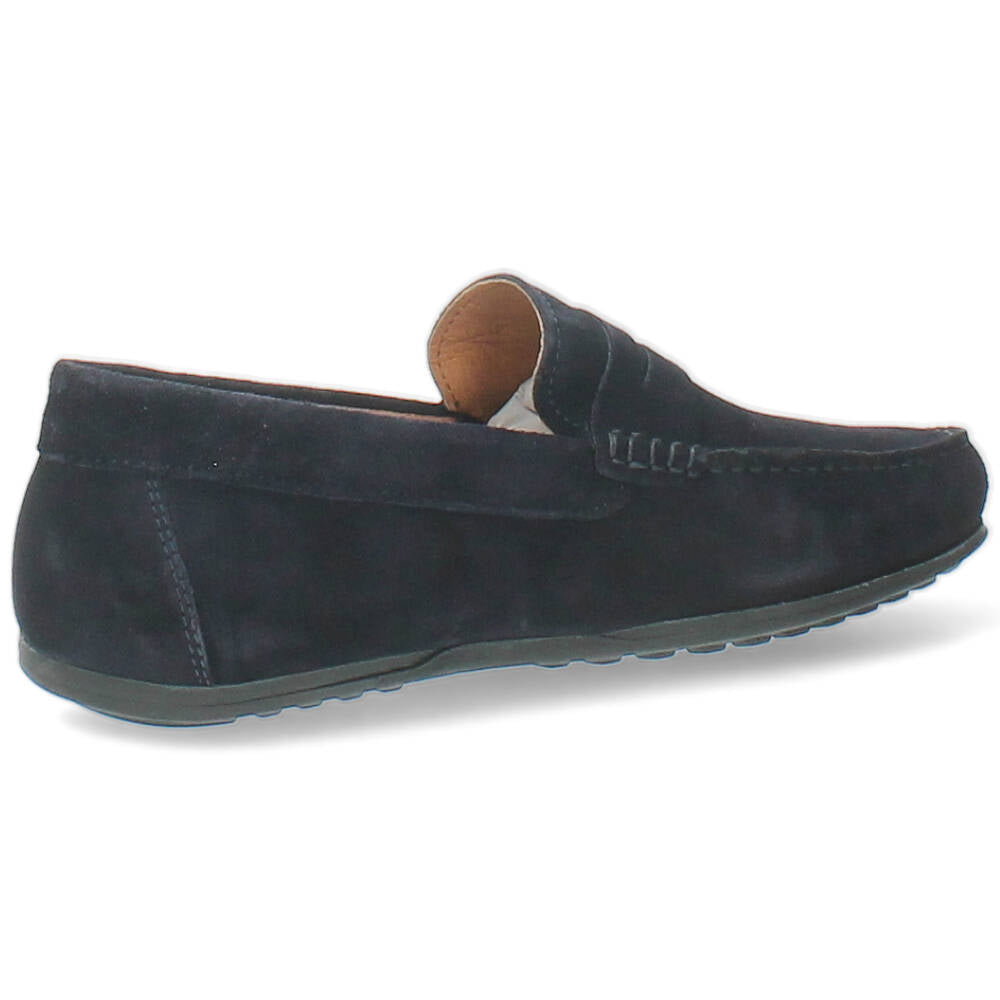 donkerblauwe mocassin