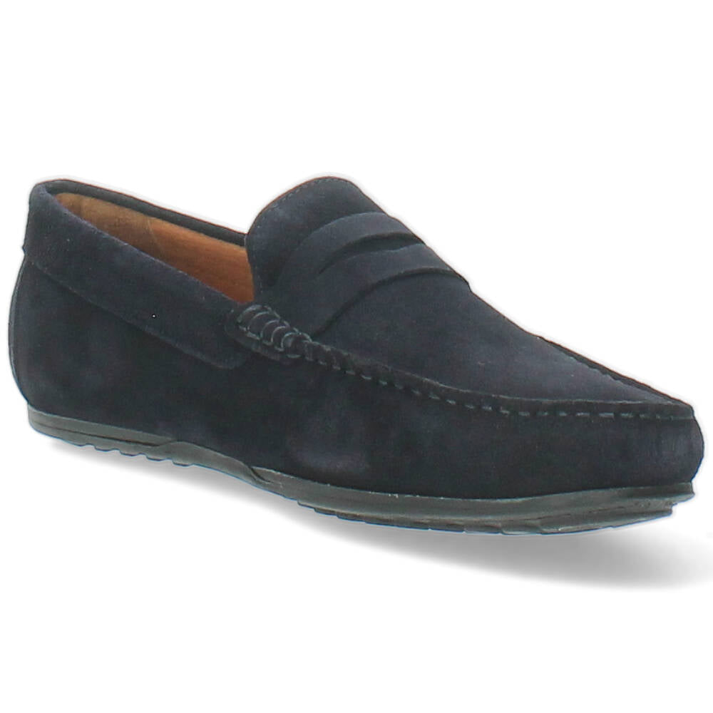 donkerblauwe mocassin