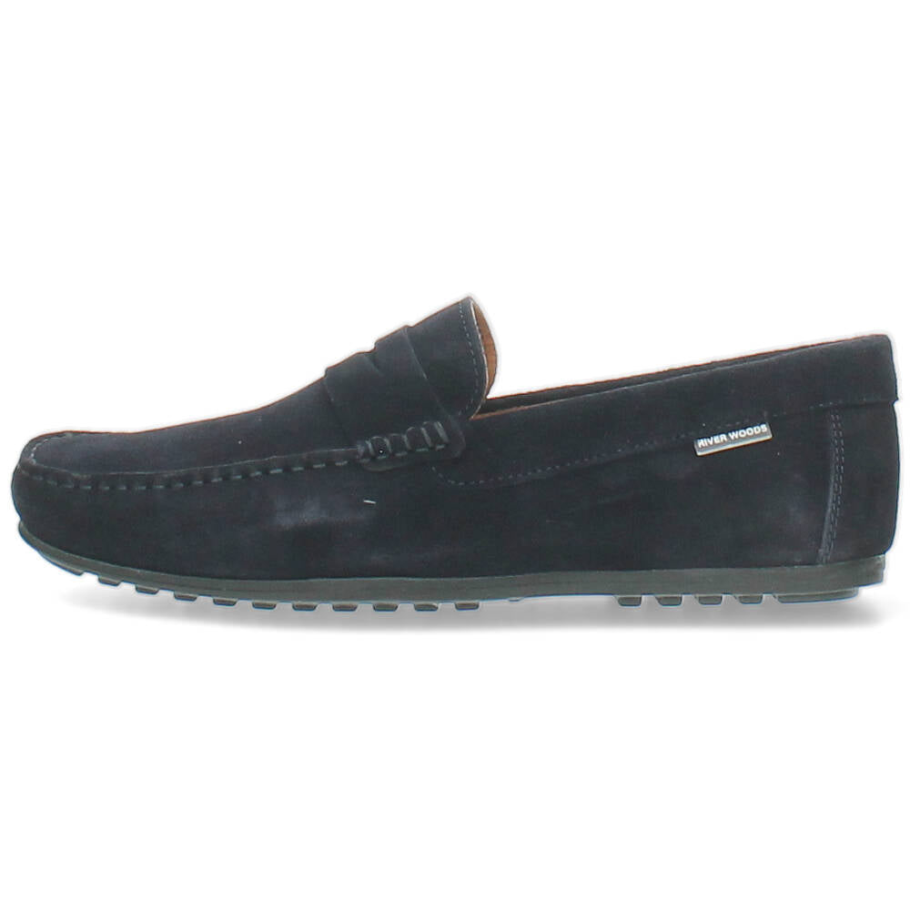 donkerblauwe mocassin