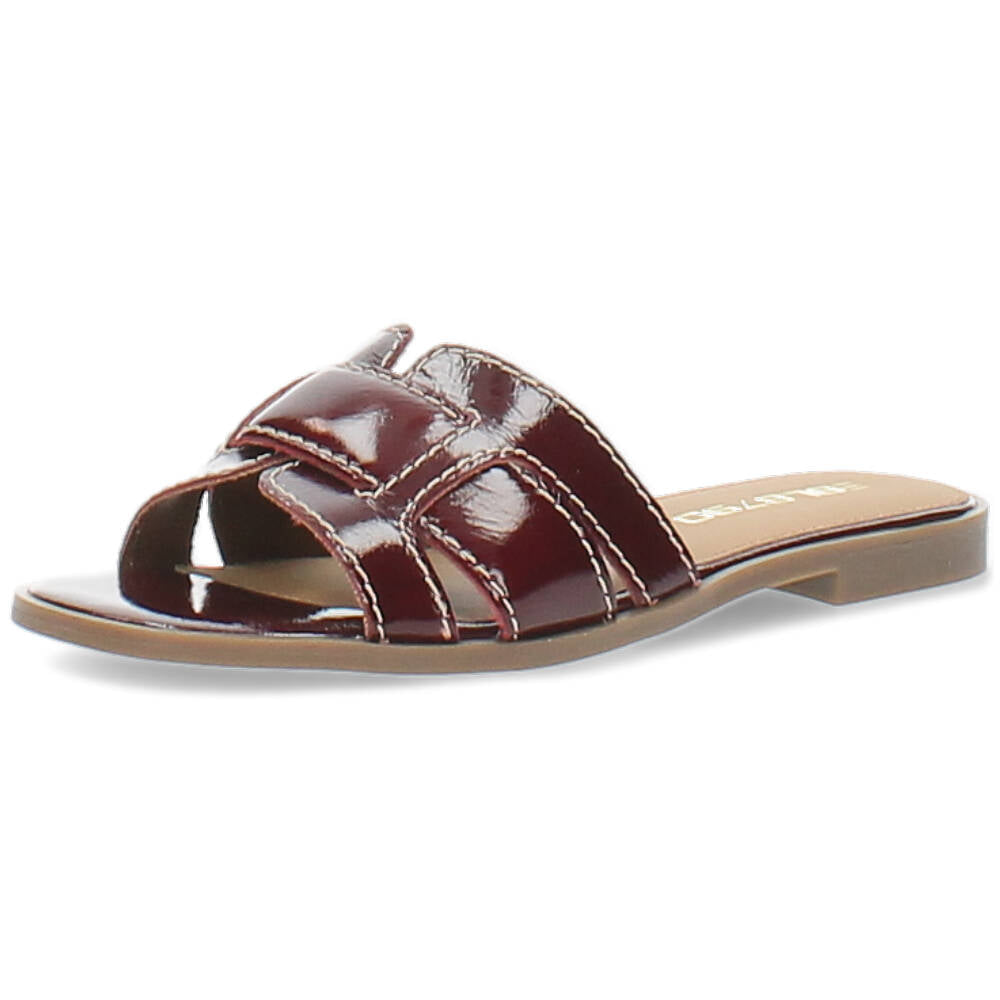 burgundy slipper