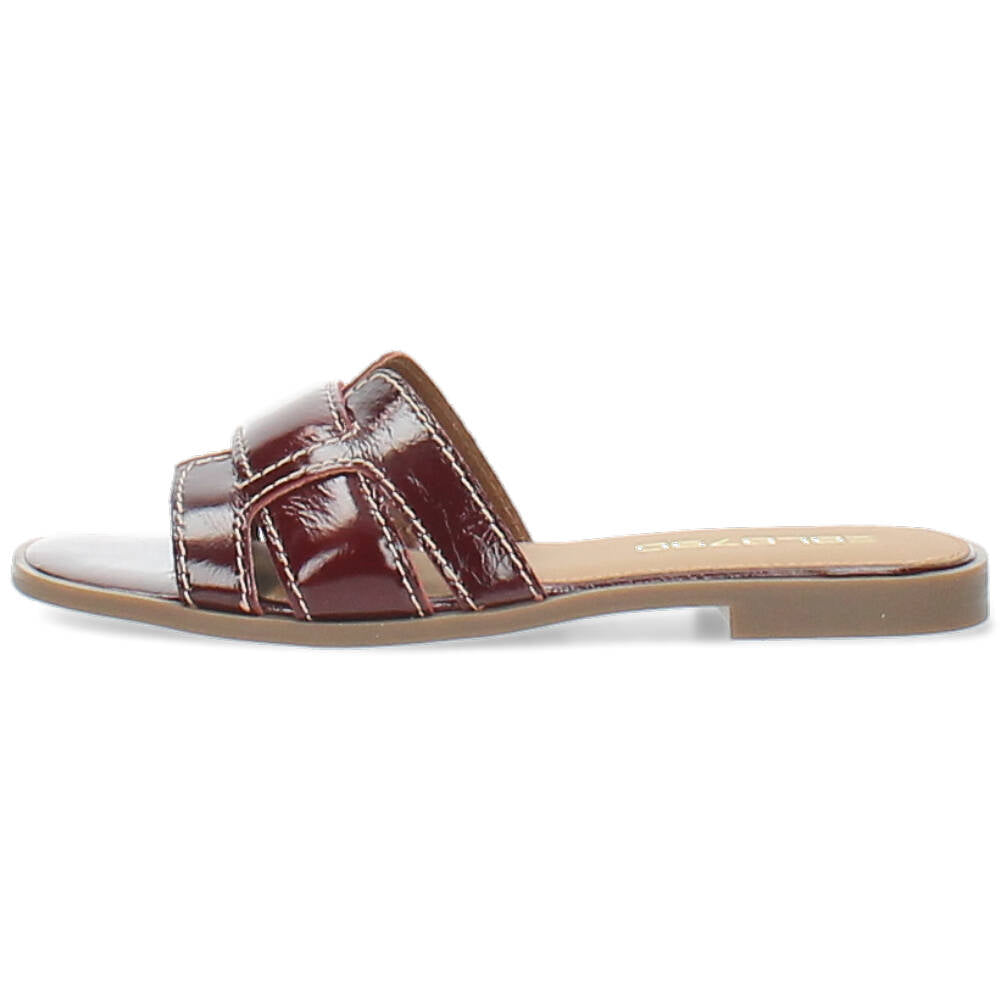 burgundy slipper