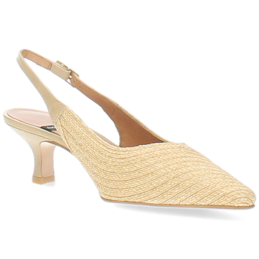 beige slingback