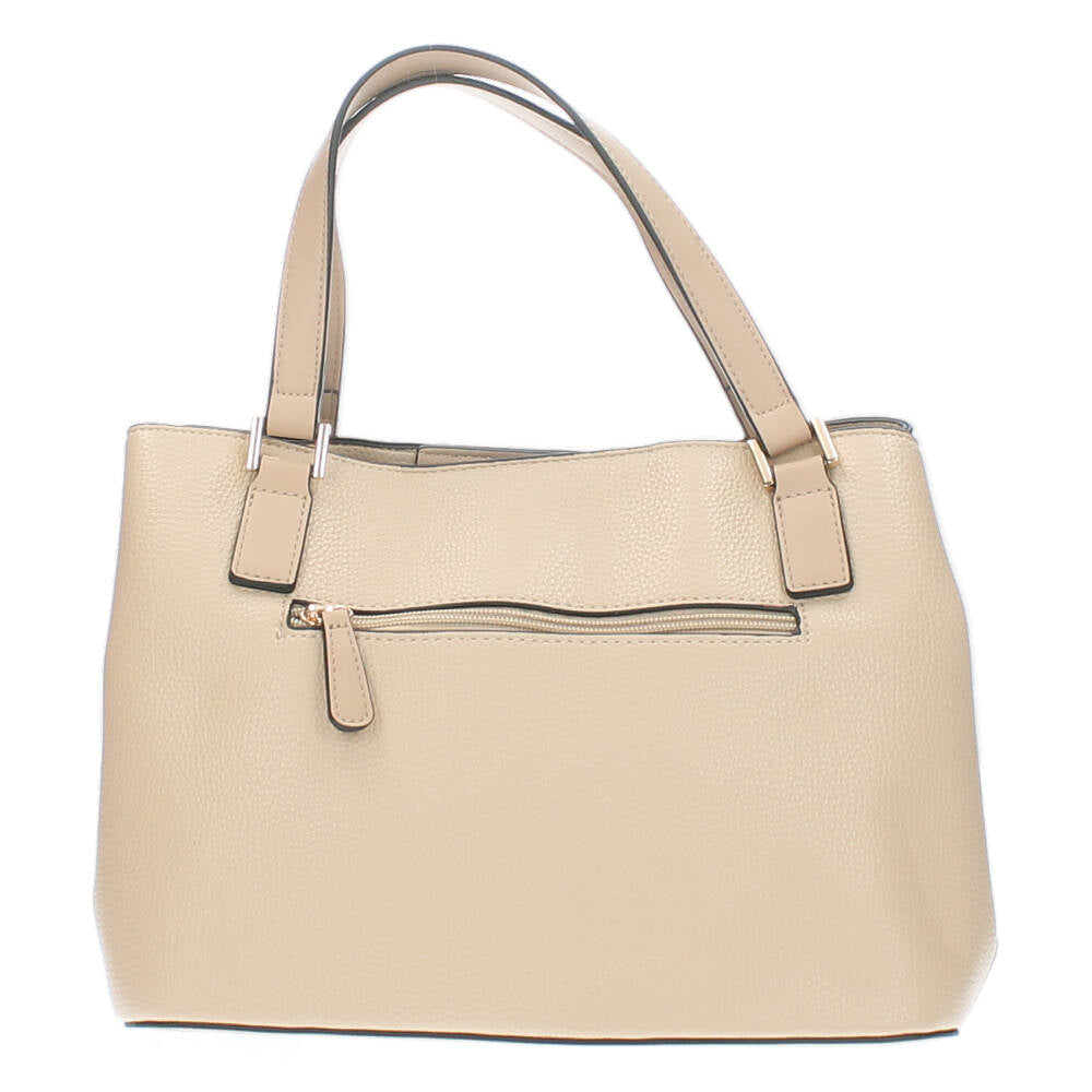 beige handtas