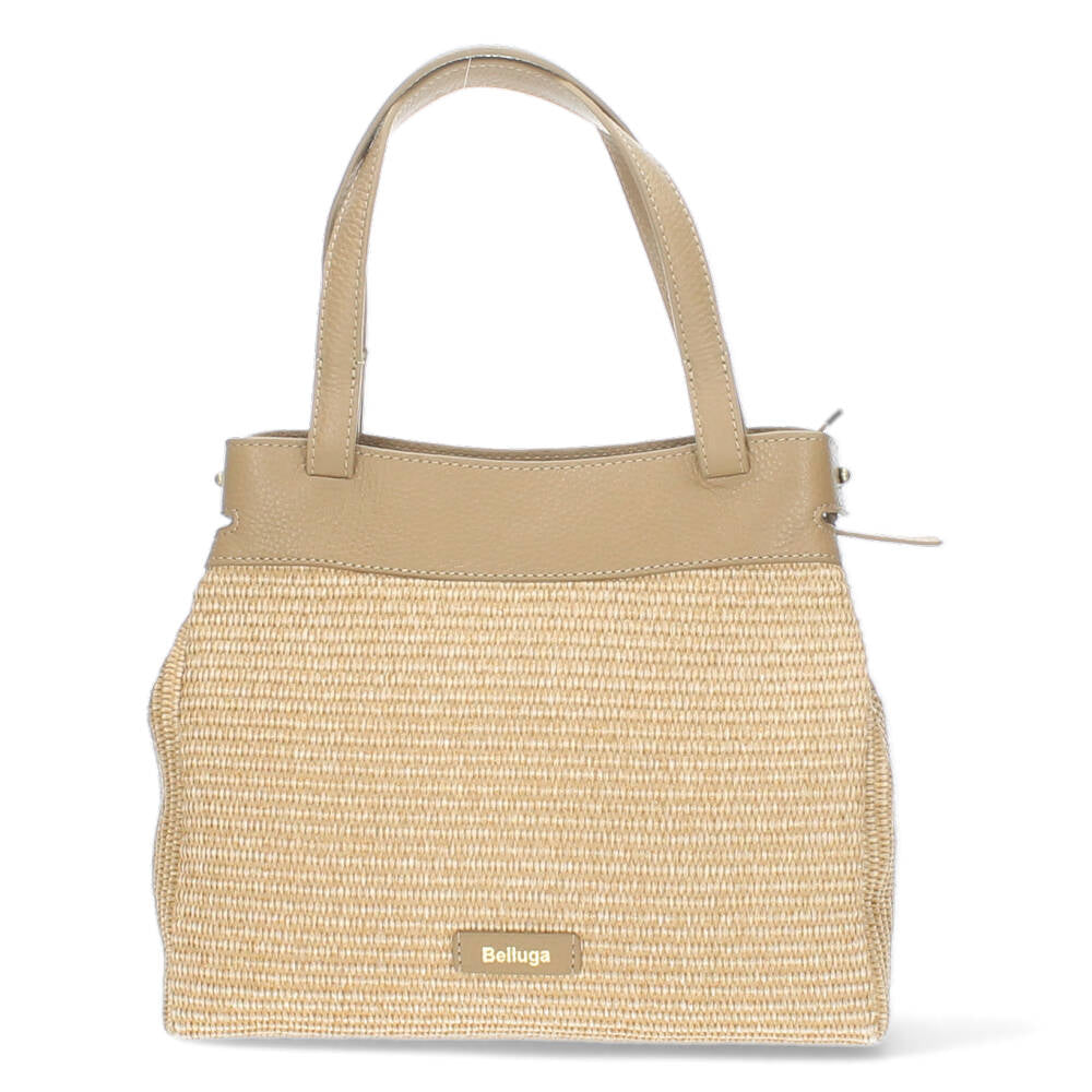 beige handtas