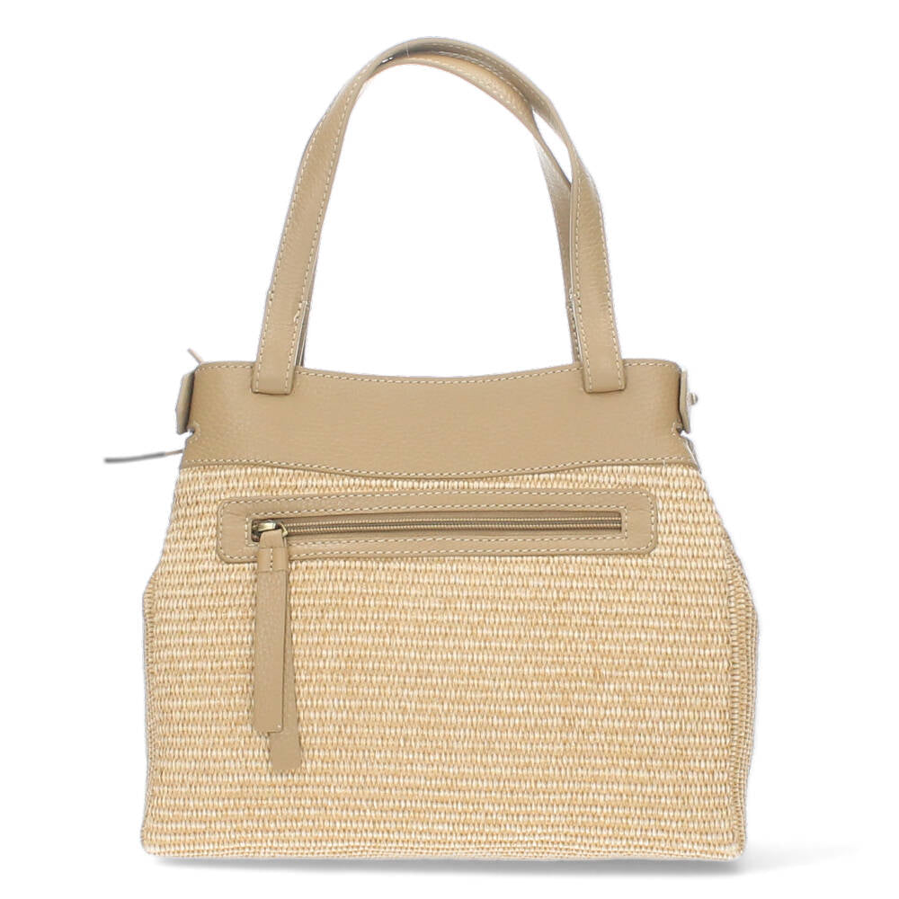 beige handtas