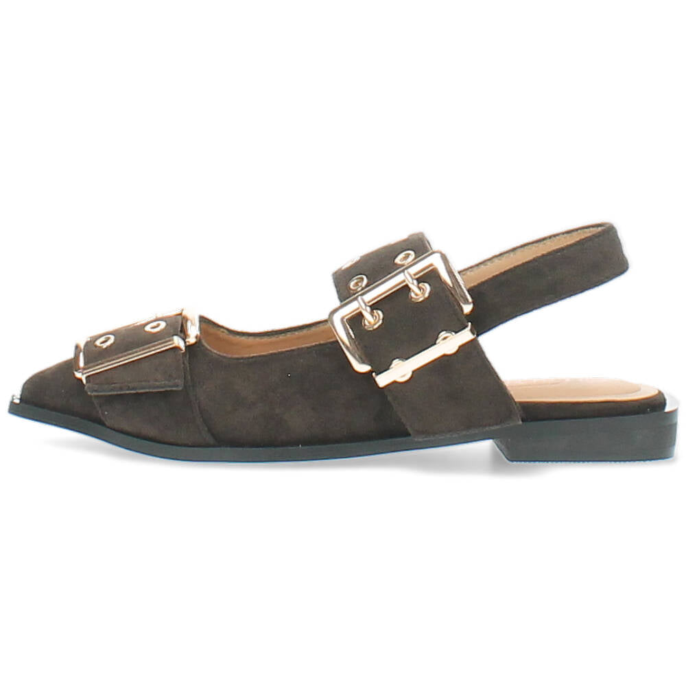 bruine slingback