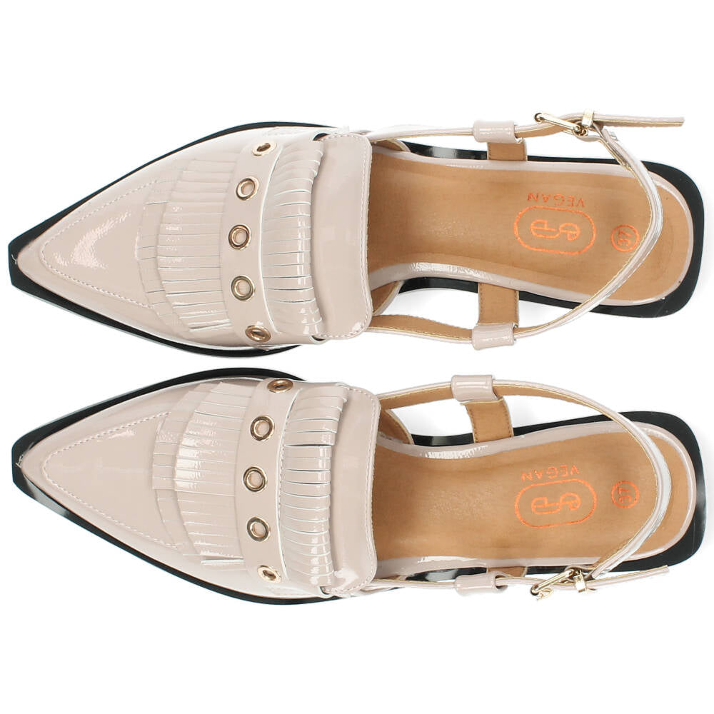 beige slingback