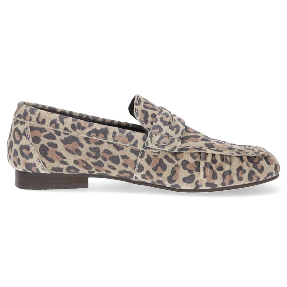 luipaardprint loafer