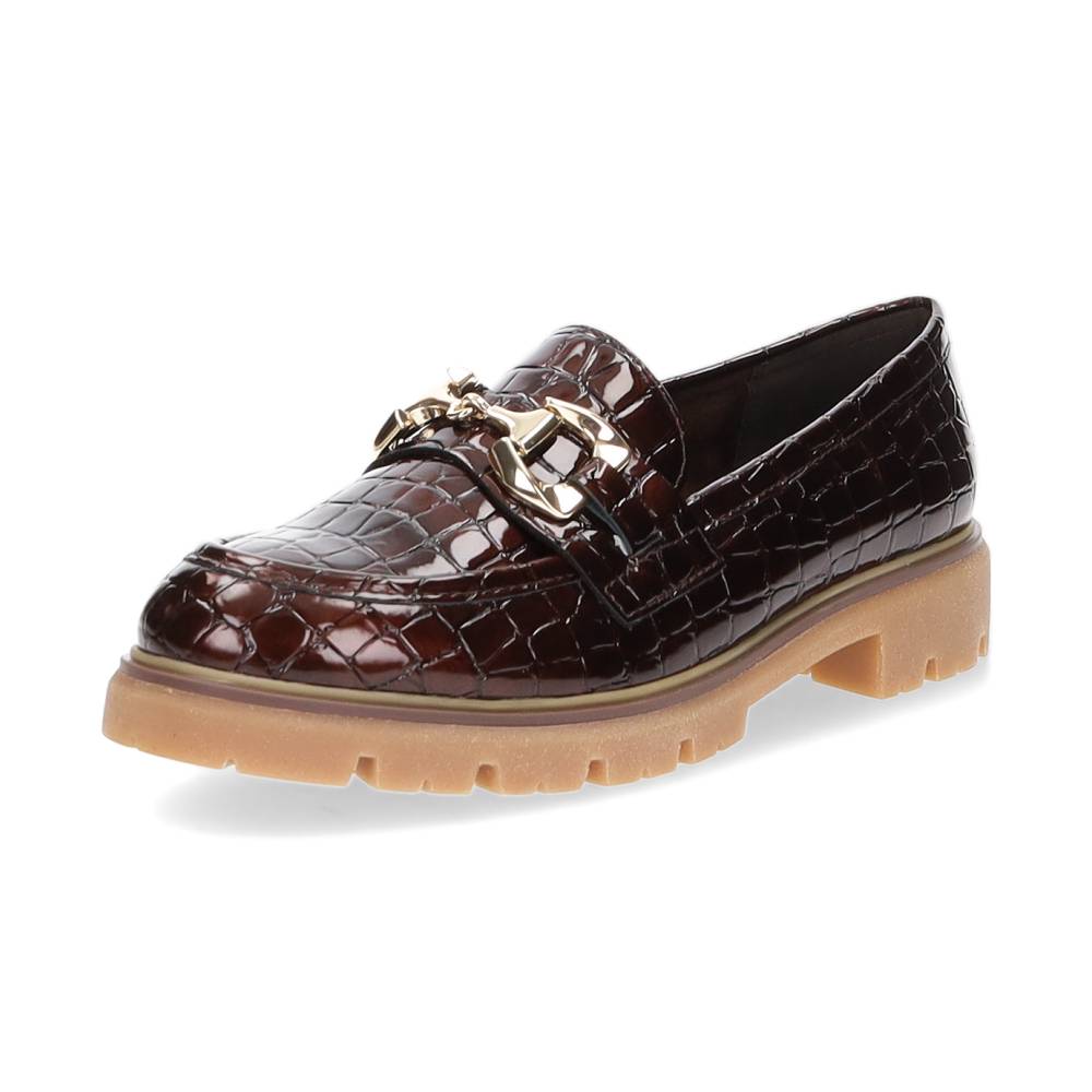 cognac mocassin