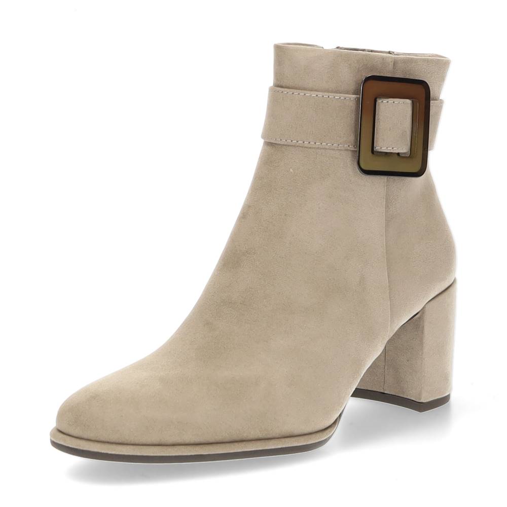 beige enkellaars