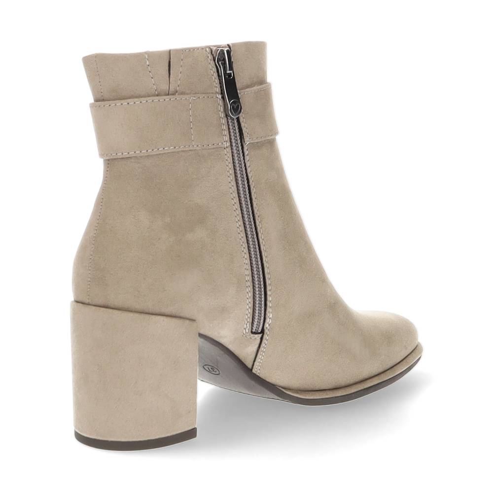 beige enkellaars