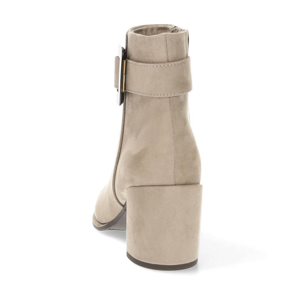 beige enkellaars