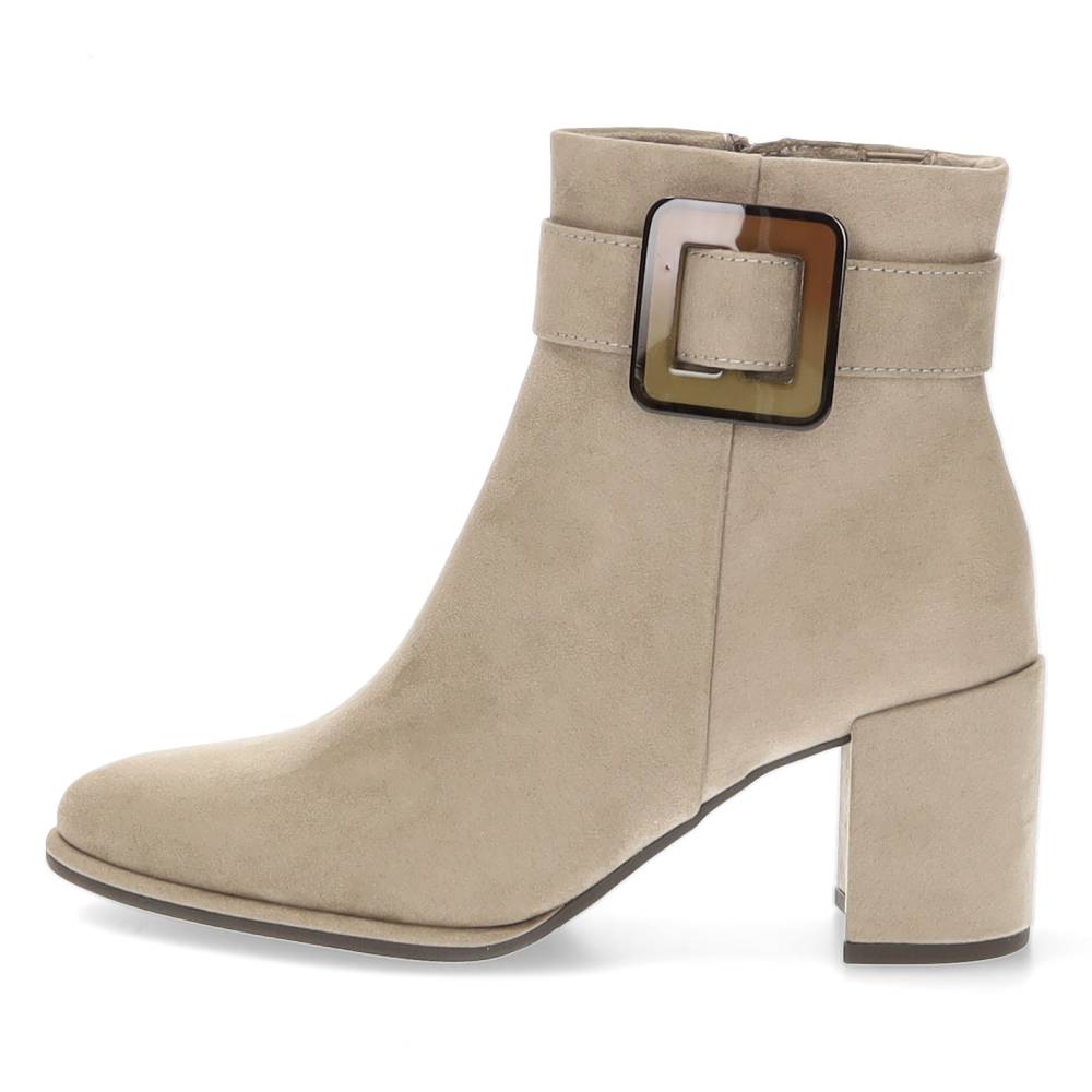 beige enkellaars