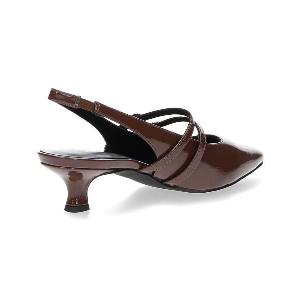 bruine slingback