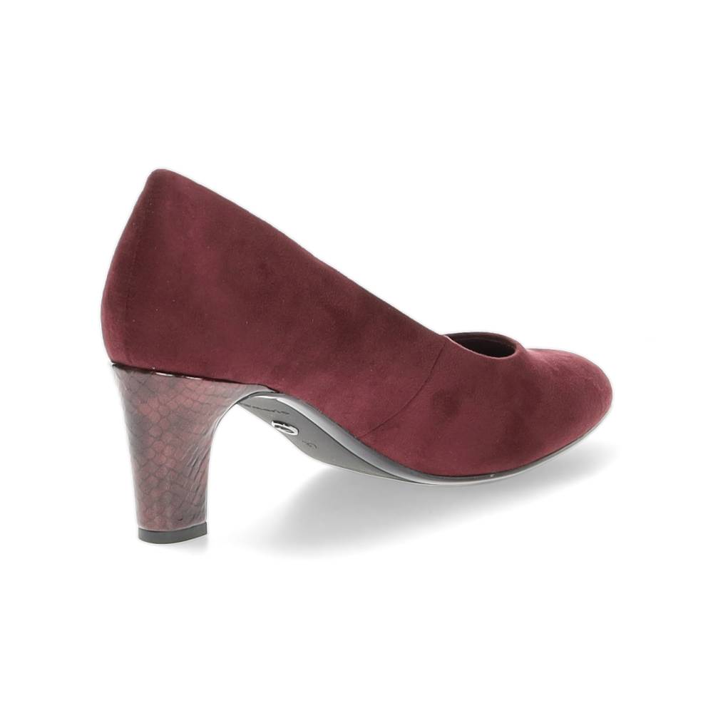 burgundy pump