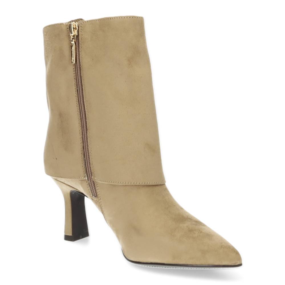 beige enkellaars
