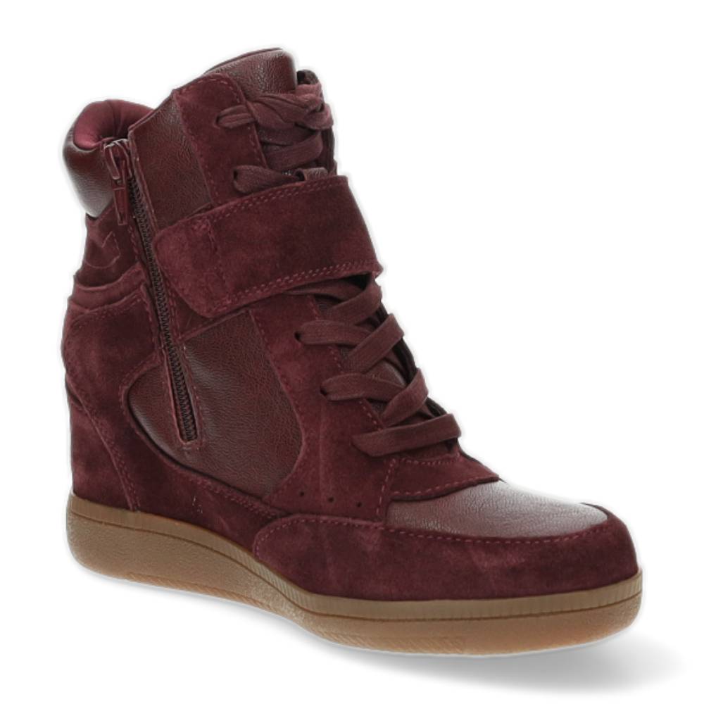 burgundy sneaker