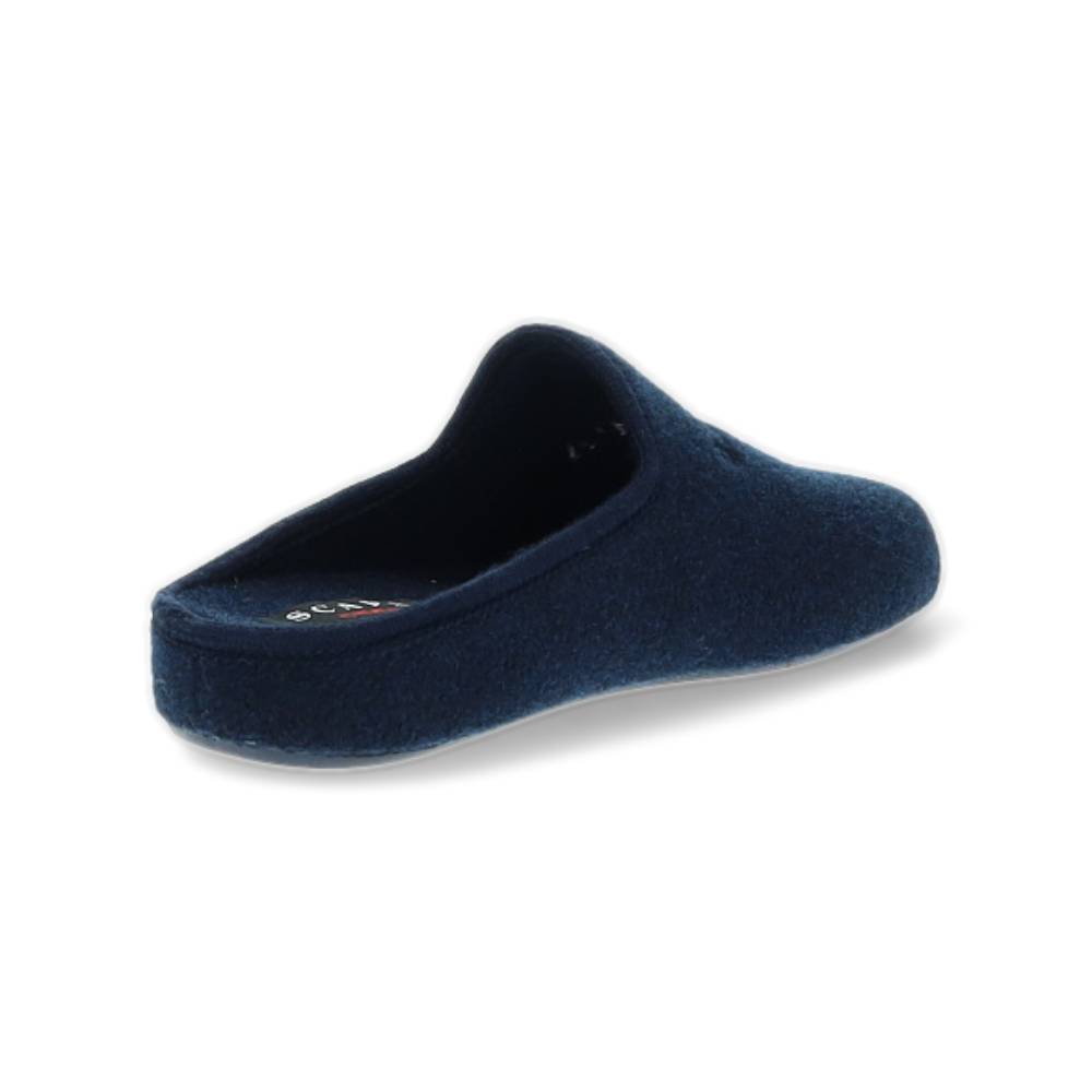 donkerblauwe pantoffel