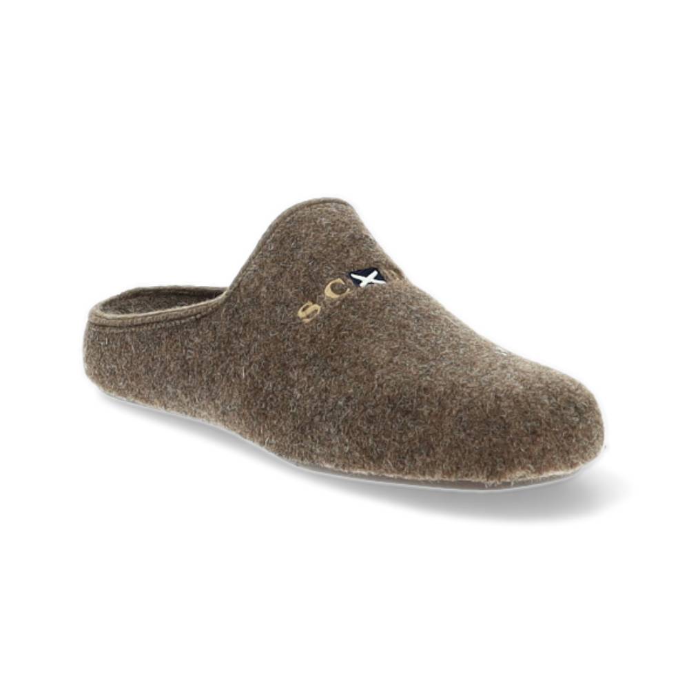 donkerbruine pantoffel