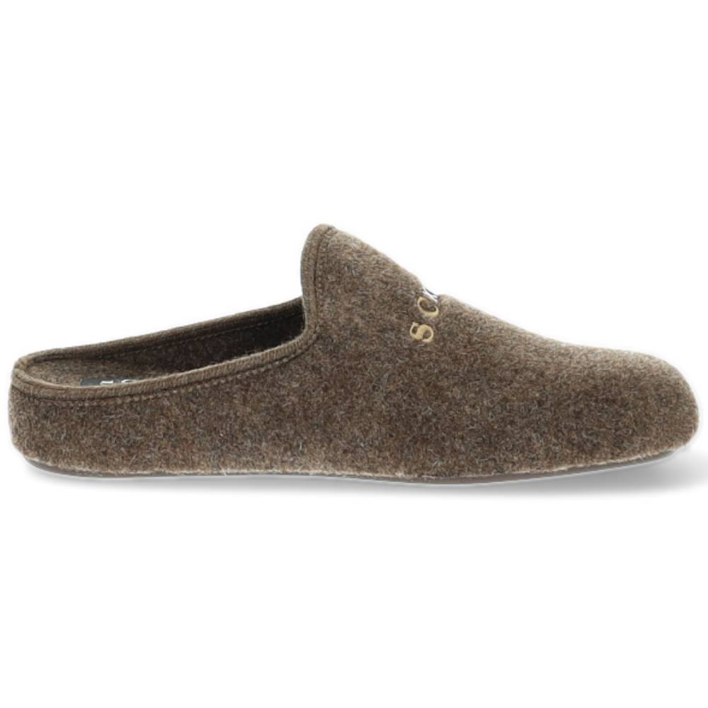 donkerbruine pantoffel